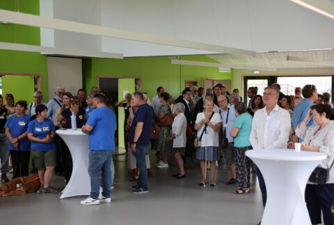 4 juillet : jour d'inauguration du nouveau pôle formation à l'école des chiens guides d'aveugles de Roncq